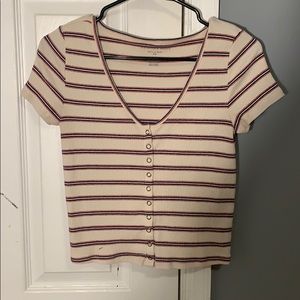 american eagle striped shirt
